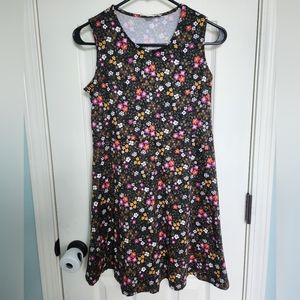 NWOT Knitworks girls floral sleeveless dress, size large